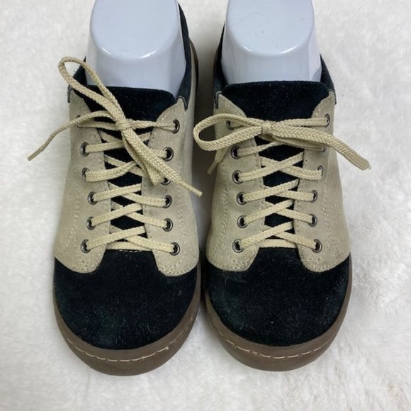 Rebels Suede Lace Up Tan Black Sneakers, size 6 - Picture 1 of 6